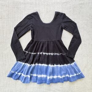 Rags Blue & Black Tie Dye Ballet Dress VGUC 3/4